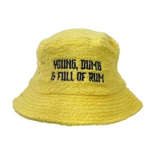 FULL OF RUM YELLOW TERRY TOWEL BUCKET HAT