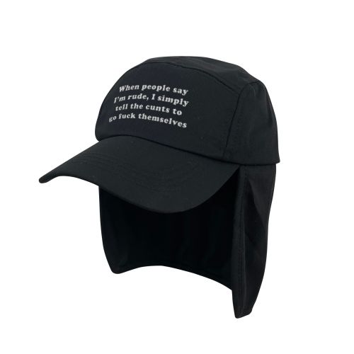 WHEN PEOPLE SAY IM RUDE BLACK LEGIONNAIRES HAT