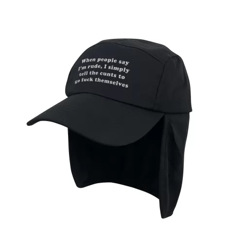 WHEN PEOPLE SAY IM RUDE BLACK LEGIONNAIRES HAT
