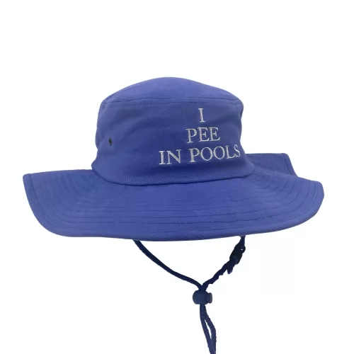 I PEE IN POOLS WIDE BRIM HAT