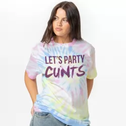 LETS PARTY TIE DYE T-SHIRT