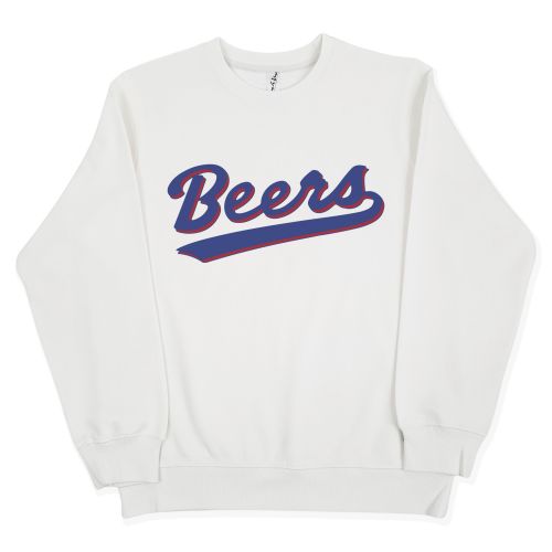 BEERS BASEKETBALL WHITE CREW