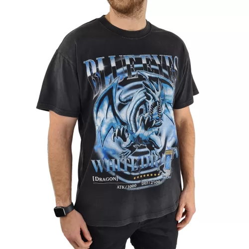 VINTAGE BLUE EYES WHITE DRAGON T-SHIRT