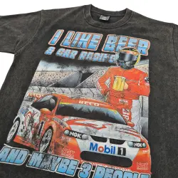 VINTAGE CAR RACING AND BEER T-SHIRT