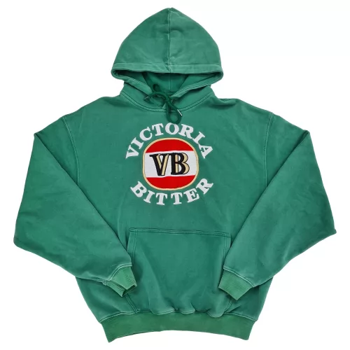 GREEN VINTAGE WASHED VB HOODIE