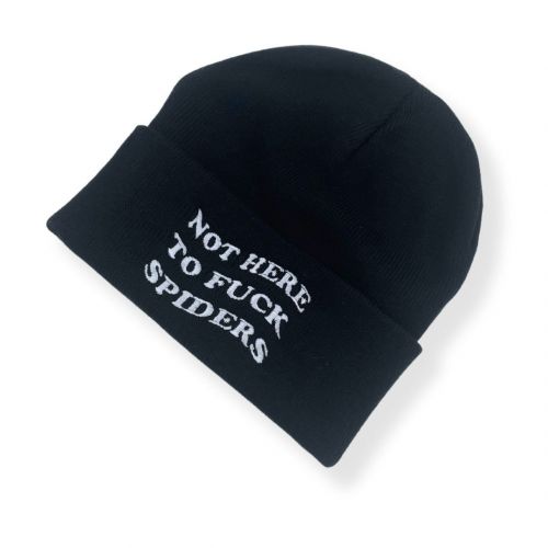 SPIDERS BLACK BEANIE