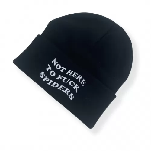 SPIDERS BLACK BEANIE