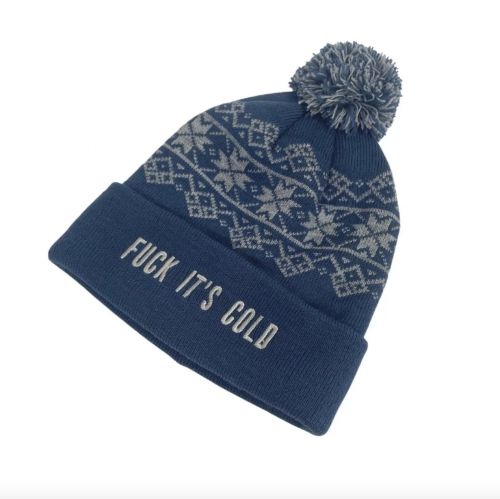 ITS COLD NAVY BEANIE