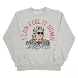 FEEL IT IN MY PLUMS WHITE MARLE CREW