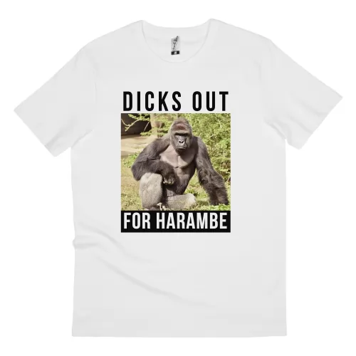 HARAMBE WHITE TEE