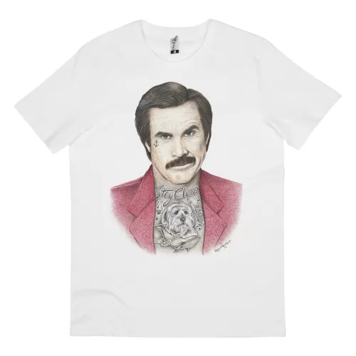 ANCHORMAN WHITE TEE