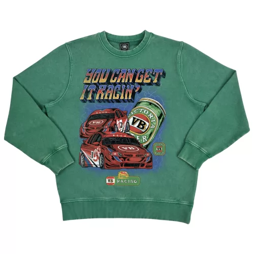 GET IT RACIN' GREEN VINTAGE CREW