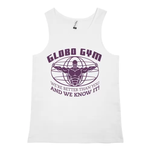 GLOBO GYM WHITE SINGLET