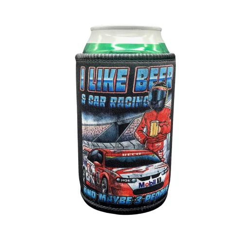 BEER & CAR RACING STUBBY HOLDER