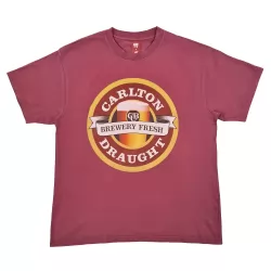 BREWERY FRESH MAROON DYED T-SHIRT