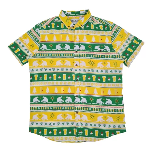 AUSSIE XMAS LINEN BUTTON UP SHIRT