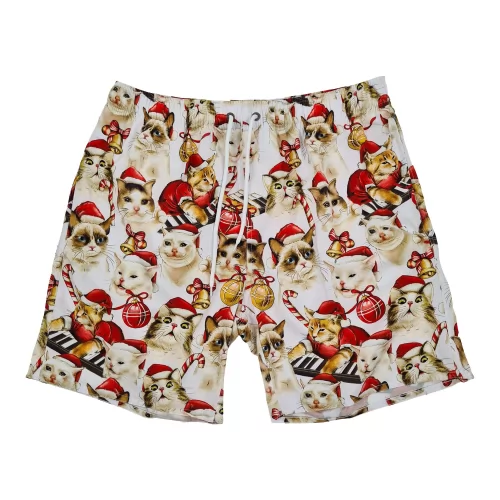 MEME CATS BEACH SHORTS