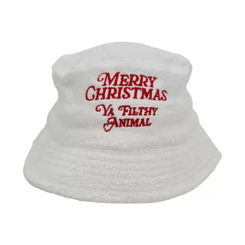 YA FILTHY ANIMAL WHITE TERRY TOWEL BUCKET HAT
