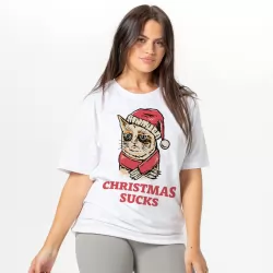 CHRISTMAS SUCKS WHITE TEE