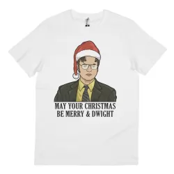 MERRY AND DWIGHT WHITE TEE