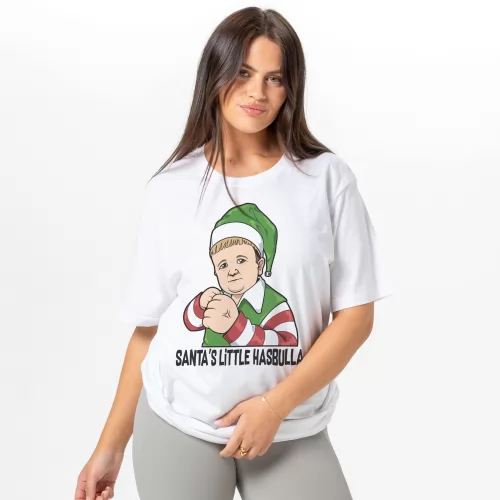 SANTAS LITTLE HASBULLA WHITE TEE