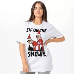 ON THE SHELVE WHITE TEE