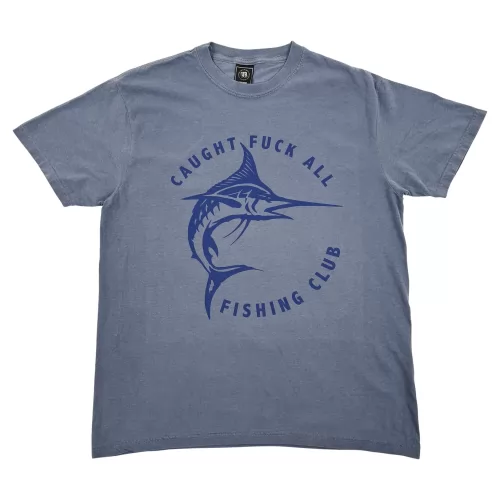 CAUGHT F ALL VINTAGE BLUE T-SHIRT