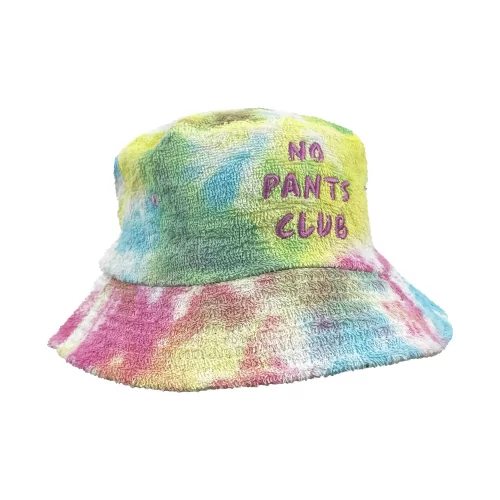 NO PANTS CLUB TIE DYE TERRY TOWELLING BUCKET HAT