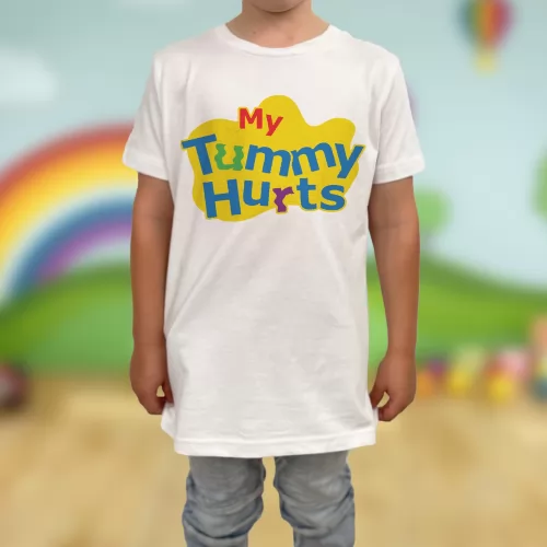 MY TUMMY HURTS KIDS TEE