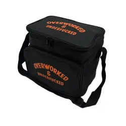 OVERWORKED COOLER BAG BLACK