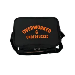 OVERWORKED COOLER BAG BLACK
