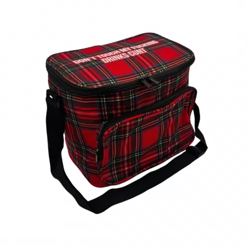 TARTAN DON'T TOUCH MY DRINKS COOLER BAG