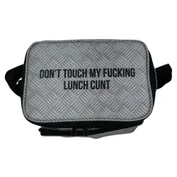 DON'T TOUCH MY LUNCH CHECKER PLATE COOLER BAG