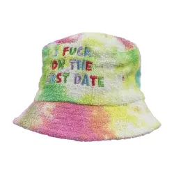 FIRST DATE TIE DYE TERRY TOWEL BUCKET HAT