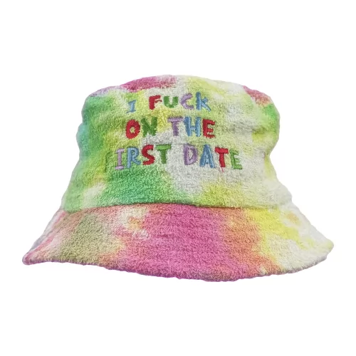 FIRST DATE TIE DYE TERRY TOWEL BUCKET HAT