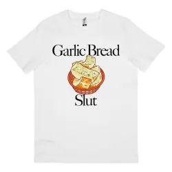 GARLIC BREAD WHITE TEE