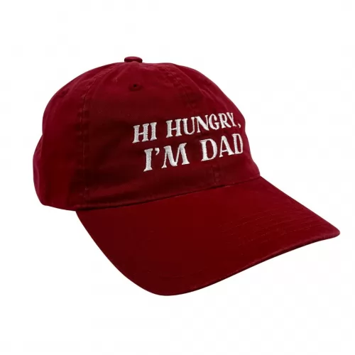 HI HUNGRY RED DAD HAT