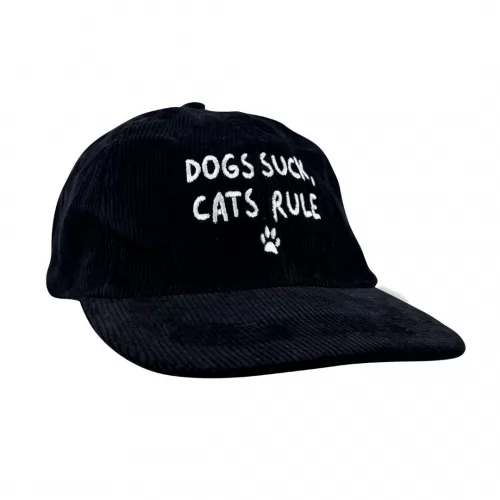 CATS RULE BLACK CORD HAT