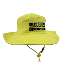 SUPERVISOR HI VIS WIDE BRIM HAT