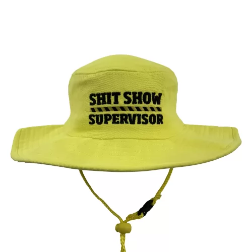 SUPERVISOR HI VIS WIDE BRIM HAT