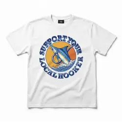LOCAL HOOKER WHITE TEE