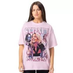 VINTAGE PINK SYDNEY SWEENEY T-SHIRT
