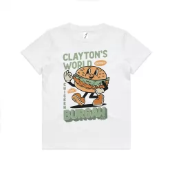 CLAYTON'S BURGAH CO KIDS TEE