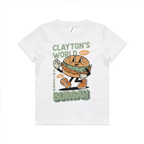 CLAYTON'S BURGAH CO KIDS TEE