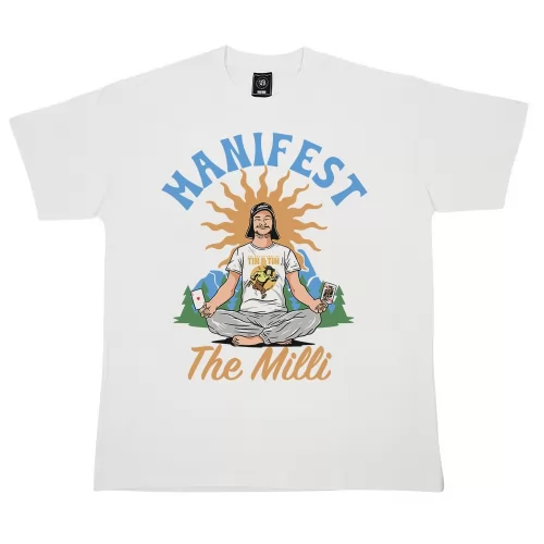 OFF WHITE MANIFEST THE MILLI VINTAGE T-SHIRT