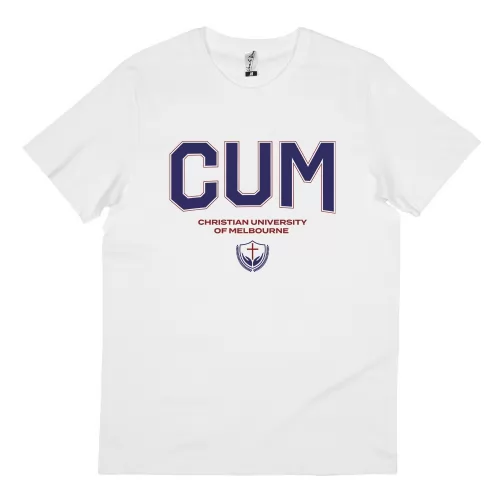 CUM UNIVERSITY WHITE TEE