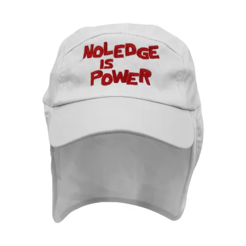 NOLEGE IS POWER WHITE LEGIONNAIRES HAT