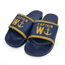 CAPTAIN W NAVY SLIDES