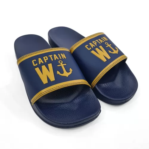 CAPTAIN W NAVY SLIDES