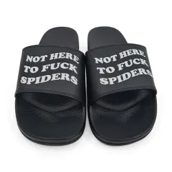 SPIDERS BLACK SLIDES